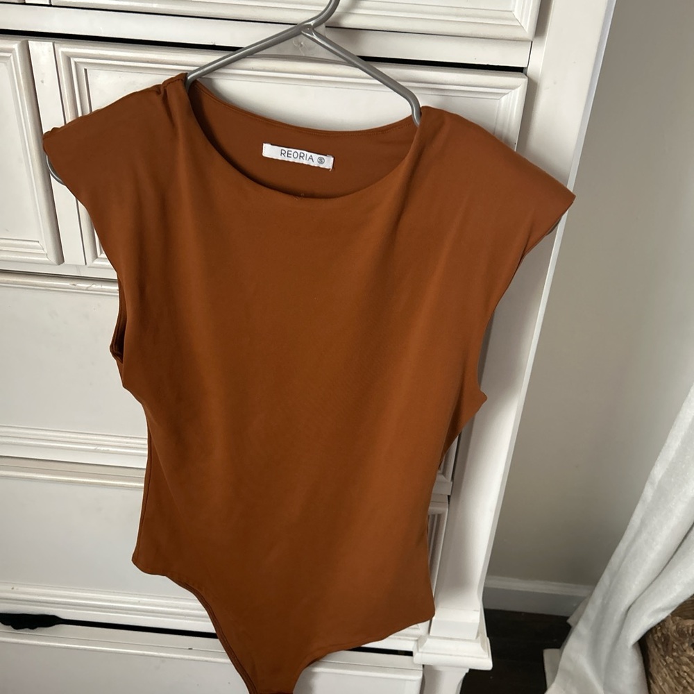 ReoRia Rust Bodysuit Top